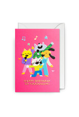 Jessica Das Wenskaart - Karaoke, Happy Birthday to you - Dubbele kaart + Envelop