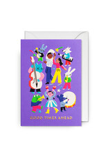Jessica Das Wenskaart - Good Times Ahead - Dubbele kaart + Envelop
