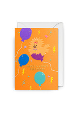Jessica Das Wenskaart - Little Dog, Have a Crazy Birthday - Dubbele kaart + Envelop