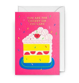 Jessica Das Wenskaart - Cherry on the Cake - Dubbele kaart + Envelop