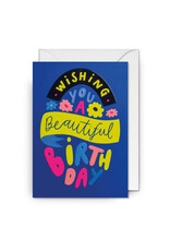 Jessica Smith Wenskaart - Beautiful Birthday - Dubbele kaart + Envelop