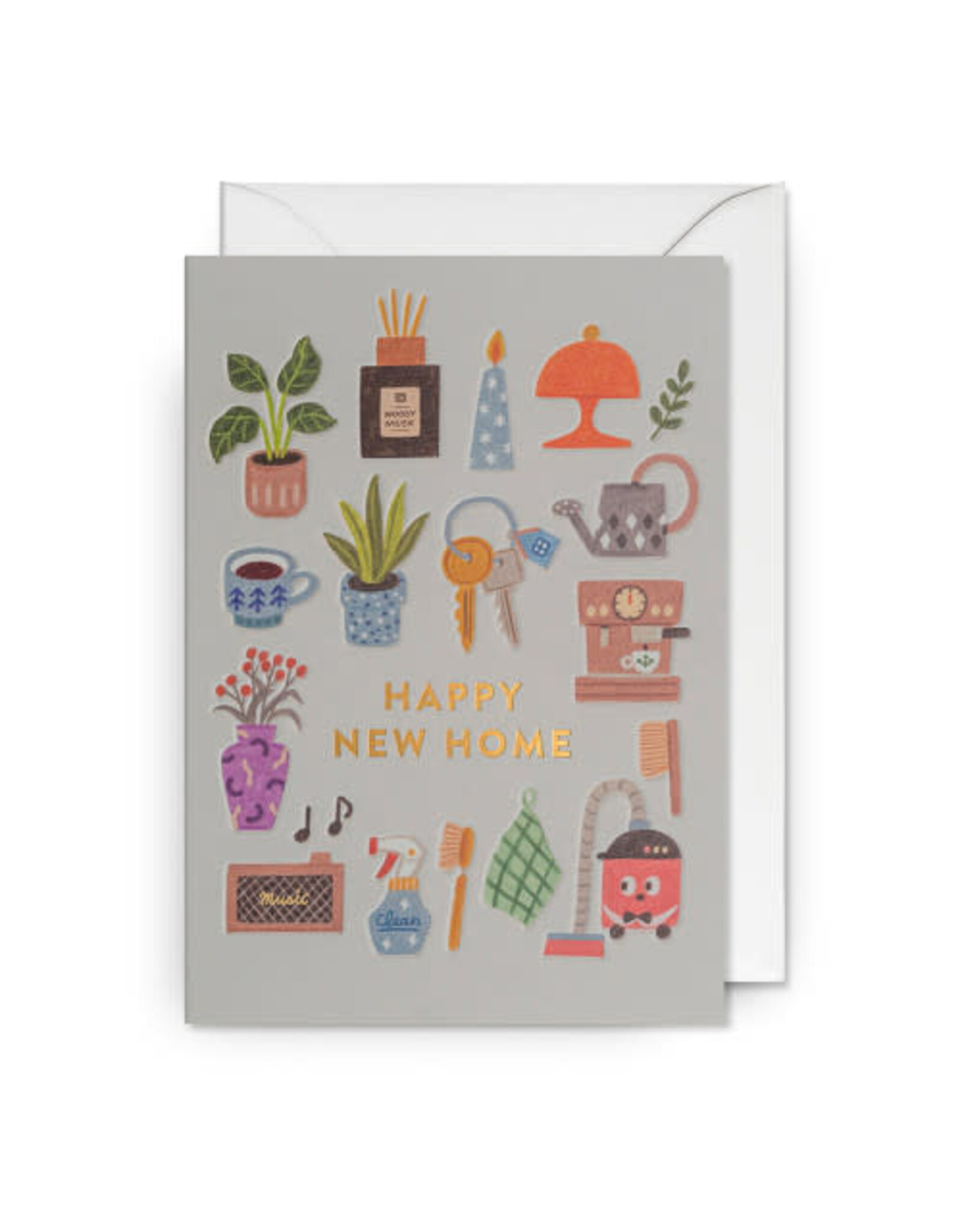 Annelies Draws Wenskaart - Happy New Home - Dubbele kaart + Envelop