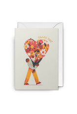 Tania Yakunova Wenskaart - Thanks so much - Dubbele kaart + Envelop