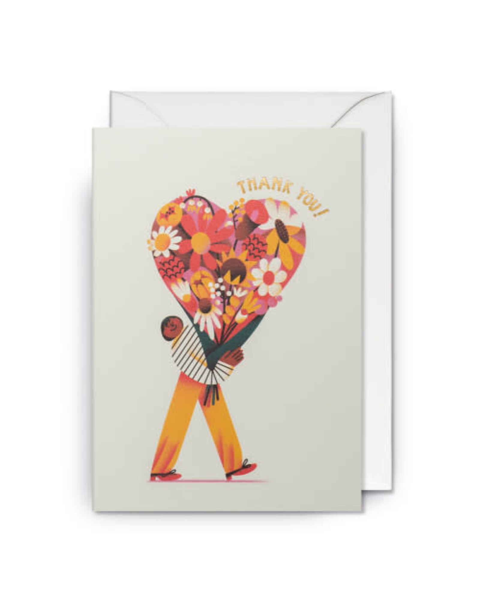 Tania Yakunova Wenskaart - Thanks so much - Dubbele kaart + Envelop