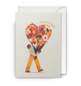 Tania Yakunova Wenskaart - Thanks so much - Dubbele kaart + Envelop
