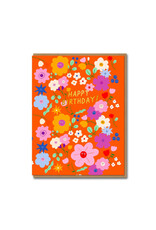 Carolyn Suzuki Goods Wenskaart - Birthday Buds - Dubbele kaart + Envelop