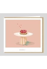 Studio Mie Wenskaart - Taartje, Jajajarig - 12,5 x 14 cm