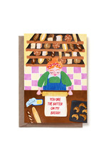 Reddish Design Wenskaart - Love Butter Bread - Dubbele kaart + Envelop