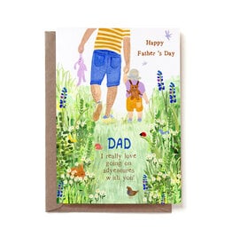 Reddish Design Wenskaart - Dad Adventures - Dubbele kaart + Envelop