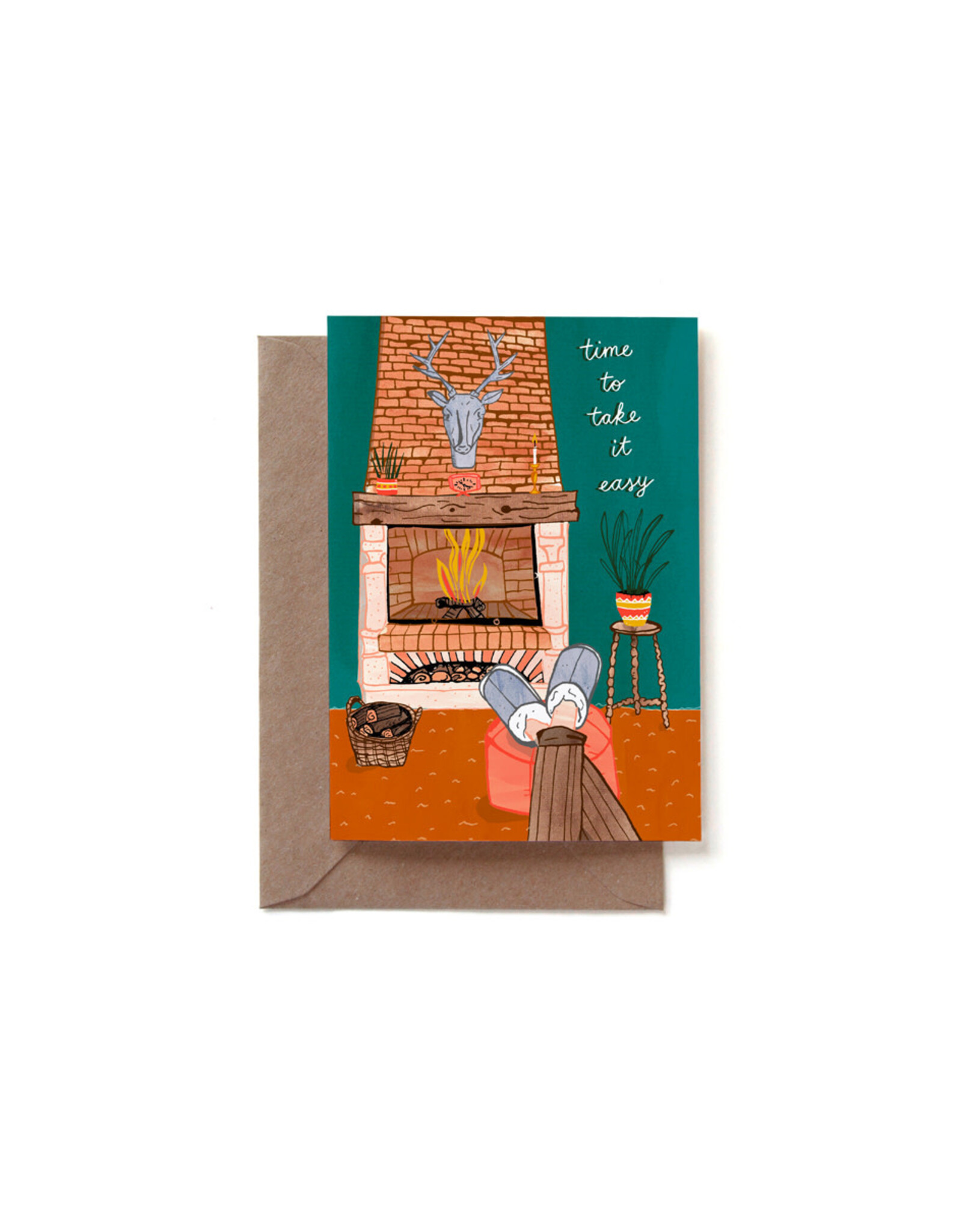 Reddish Design Wenskaart - Retirement - Dubbele kaart + Envelop