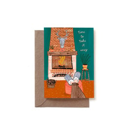 Reddish Design Wenskaart - Retirement - Dubbele kaart + Envelop