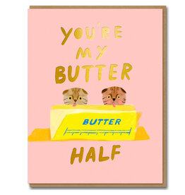 Carolyn Suzuki Goods Wenskaart - Butter Half - Dubbele kaart + Envelop