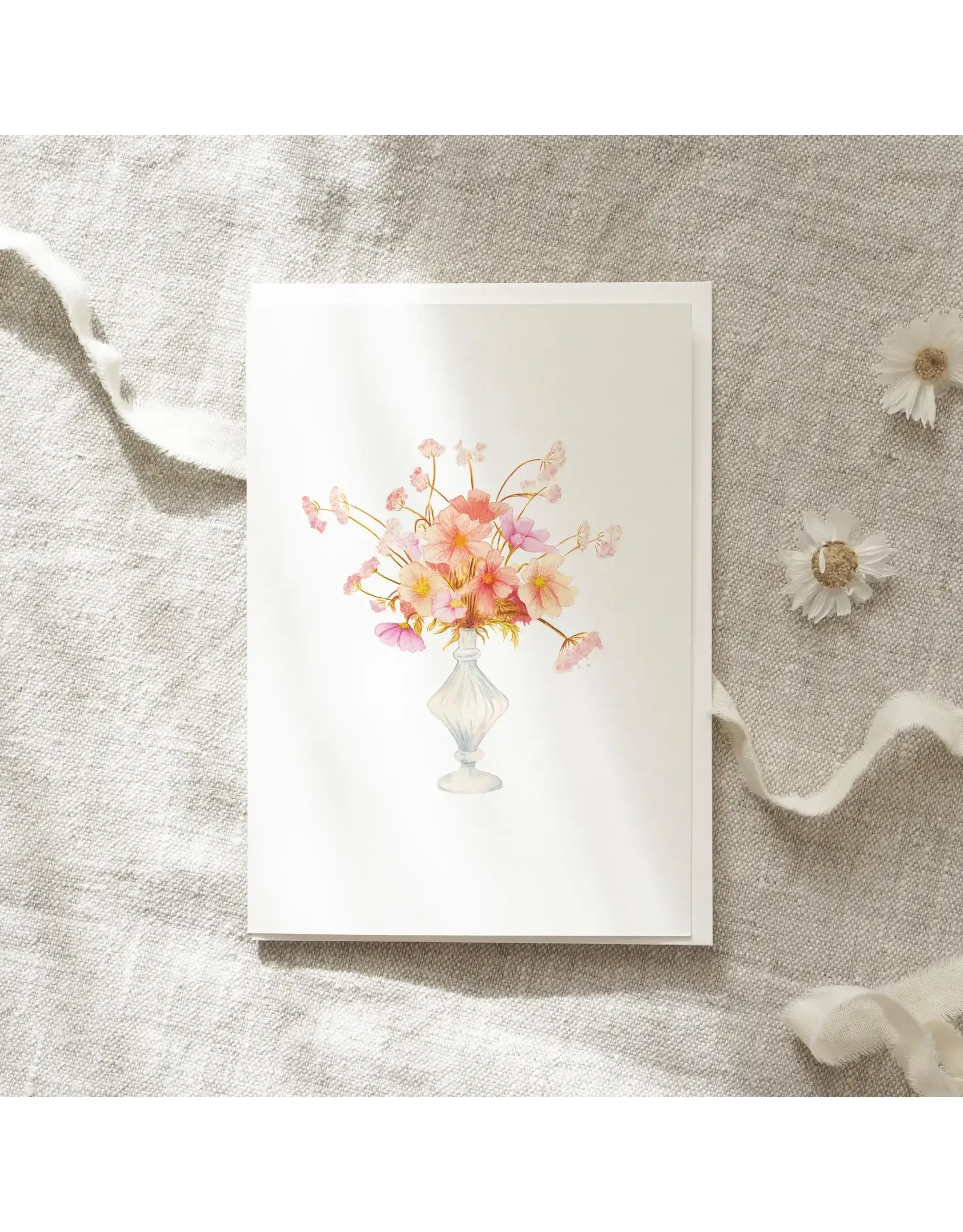 Leo La Douce Wenskaart - Summer Bouquet - Dubbele kaart + Envelop