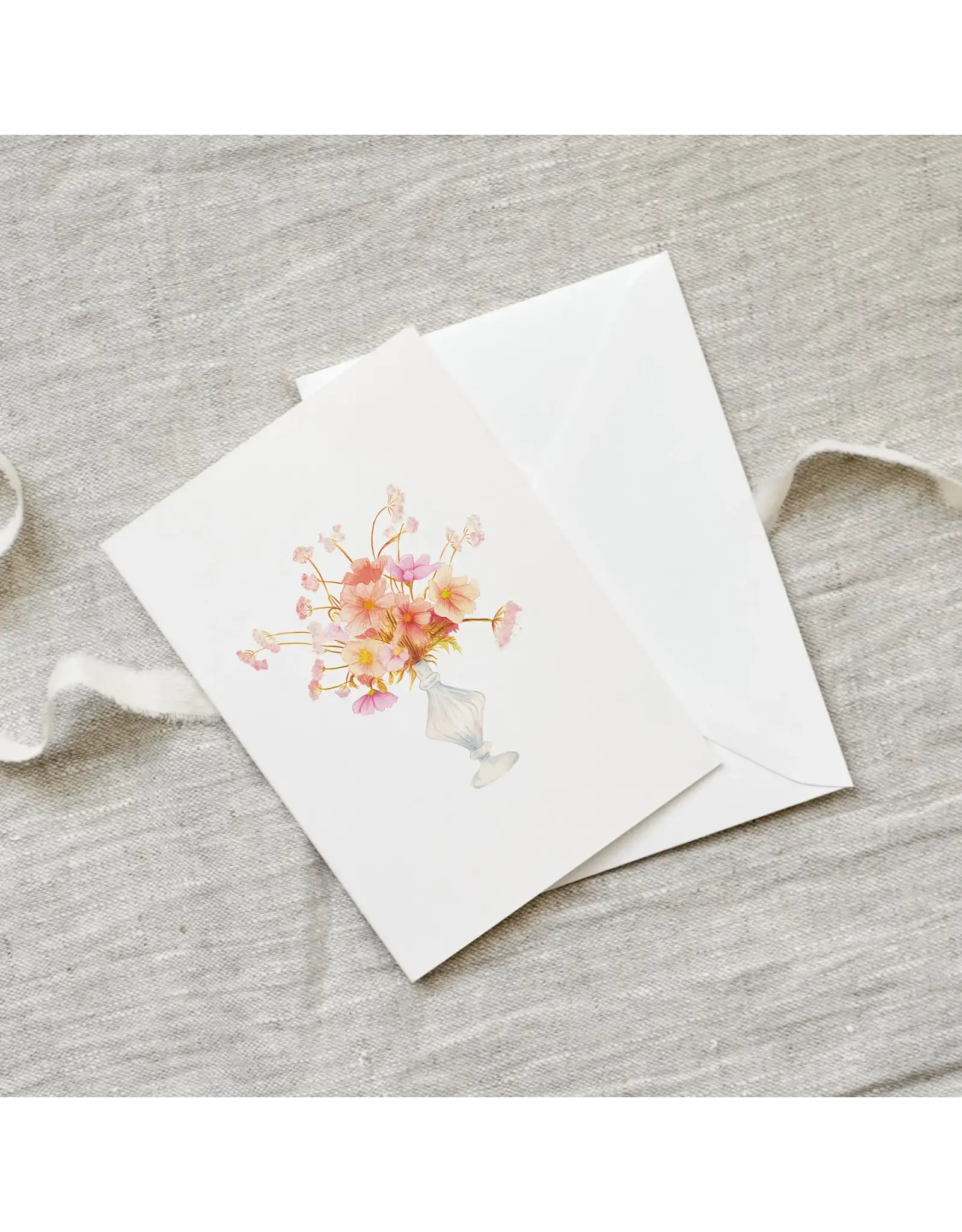 Leo La Douce Wenskaart - Summer Bouquet - Dubbele kaart + Envelop