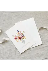 Leo La Douce Wenskaart - Flowers, Wonderful Birhtday - Dubbele kaart + Envelop