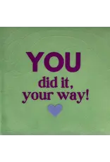 Yett Tegeltje - You did it your way, Mint/Paars - 10x10