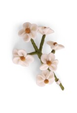 Gry & Sif Vilten Bloem - Vergeet-Me-Nietjes, White