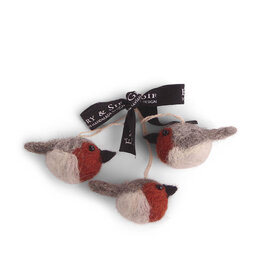 Gry & Sif Mini Roodborstjes - 3st - Ø 2,5 cm