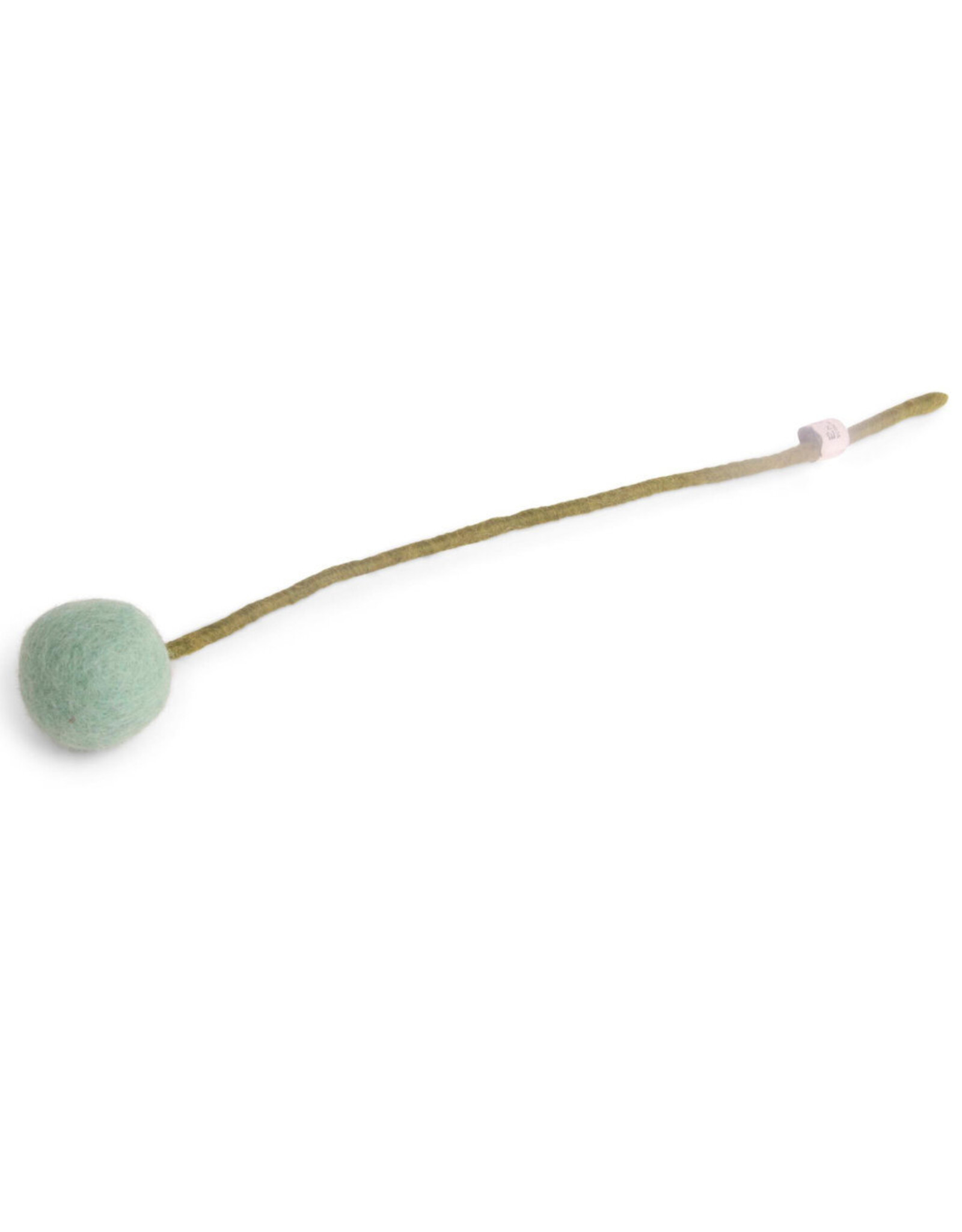 Gry & Sif Vilten Bloem - Bolletje, Aqua - Ø 2x30cm