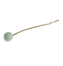 Gry & Sif Vilten Bloem - Bolletje, Aqua - Ø 2x30cm