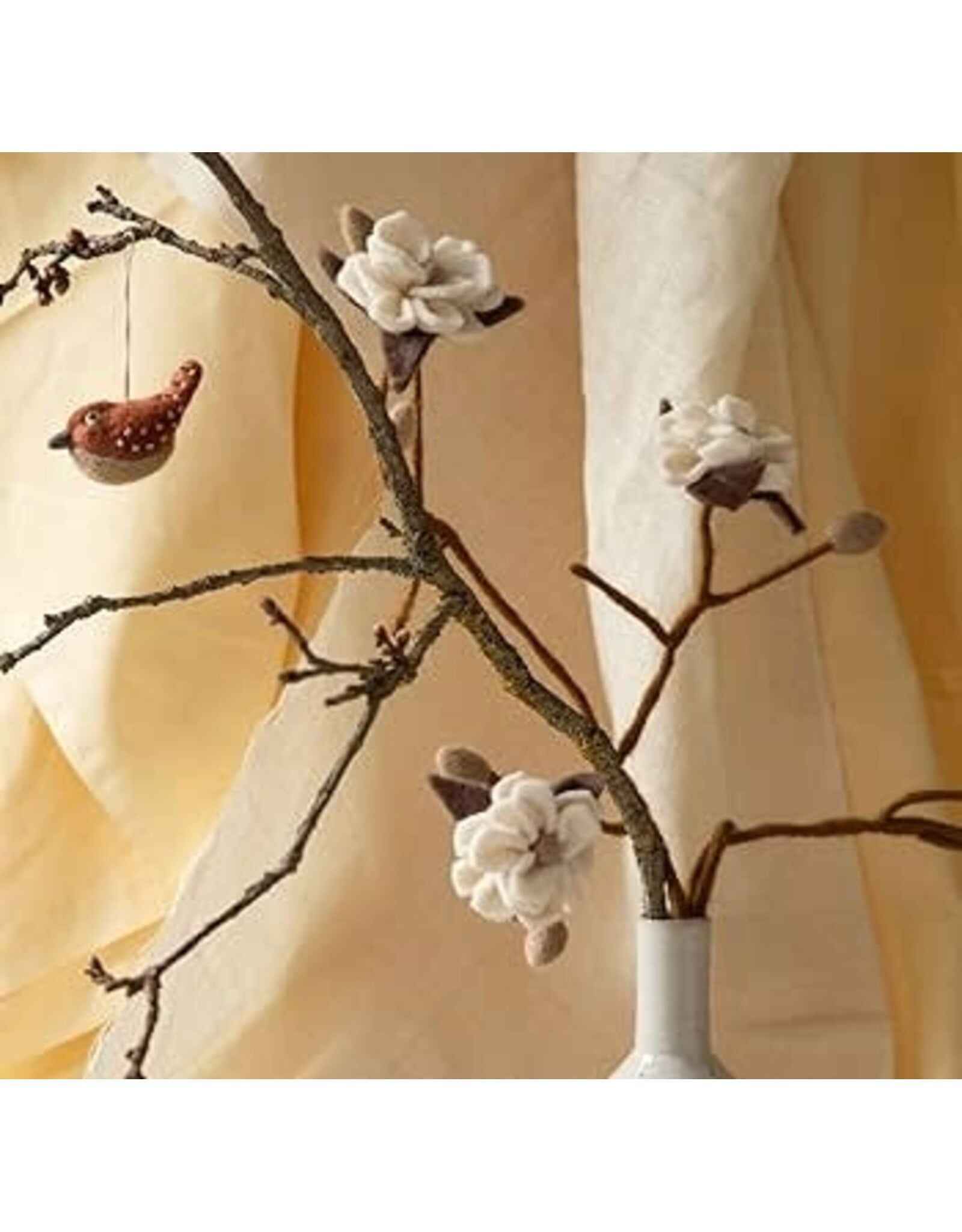 Gry & Sif Vilten Bloem, Magnolia - White