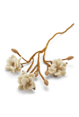 Gry & Sif Vilten Bloem, Magnolia - White