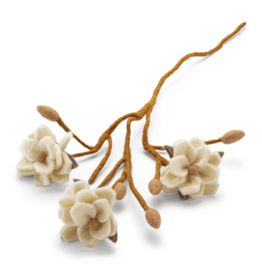 Gry & Sif Vilten Bloem, Magnolia - White