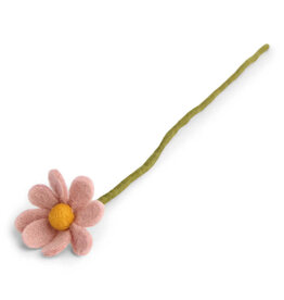 Gry & Sif Vilten Bloem - Anemone - Dusty Rose - 32cm