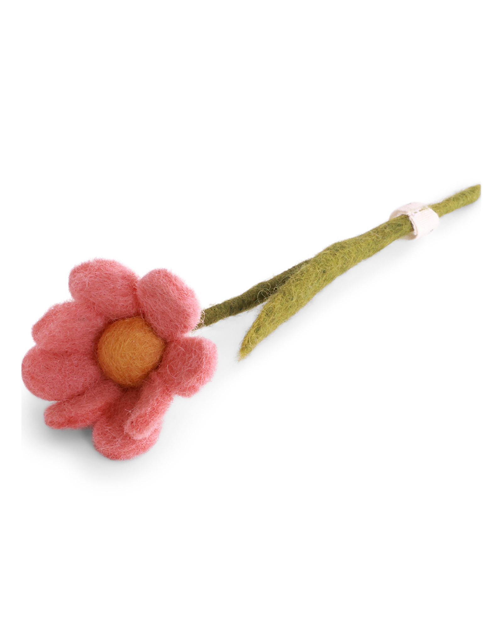 Gry & Sif Vilten Bloem, Anemone w/ Leaf - Dusty Red