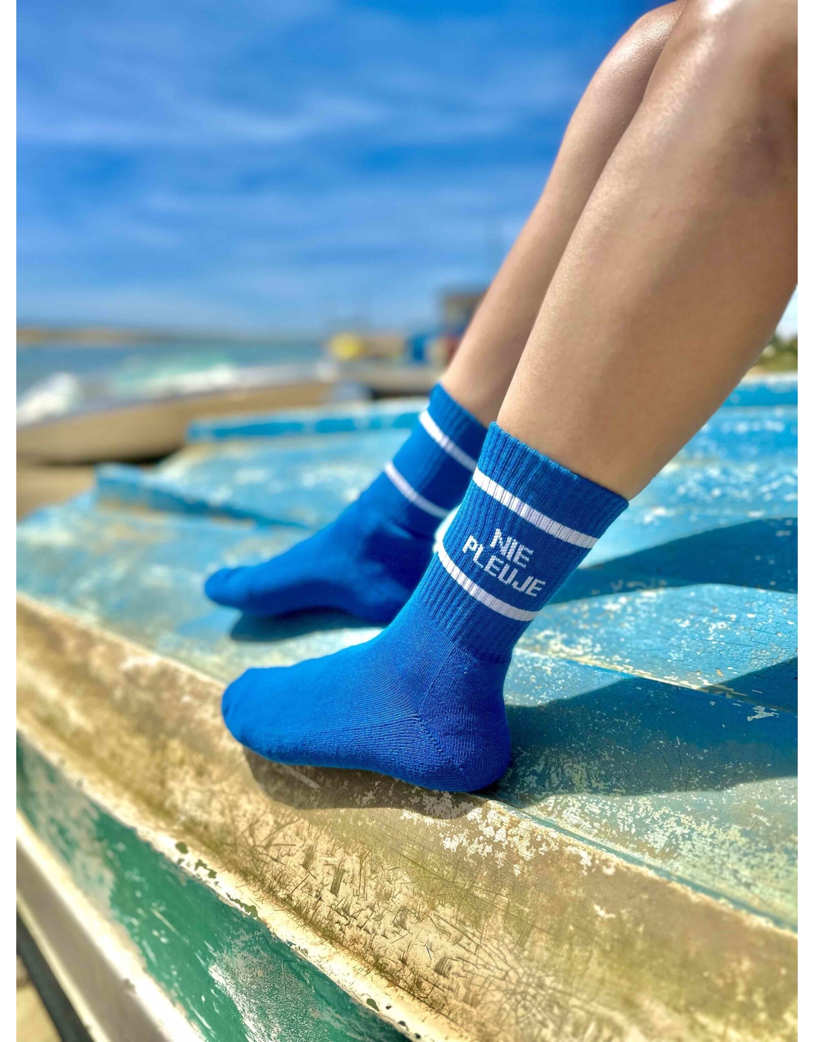 Sock The City Gentse sokken - Nie pleuje, Royal blue - Katoen - One size
