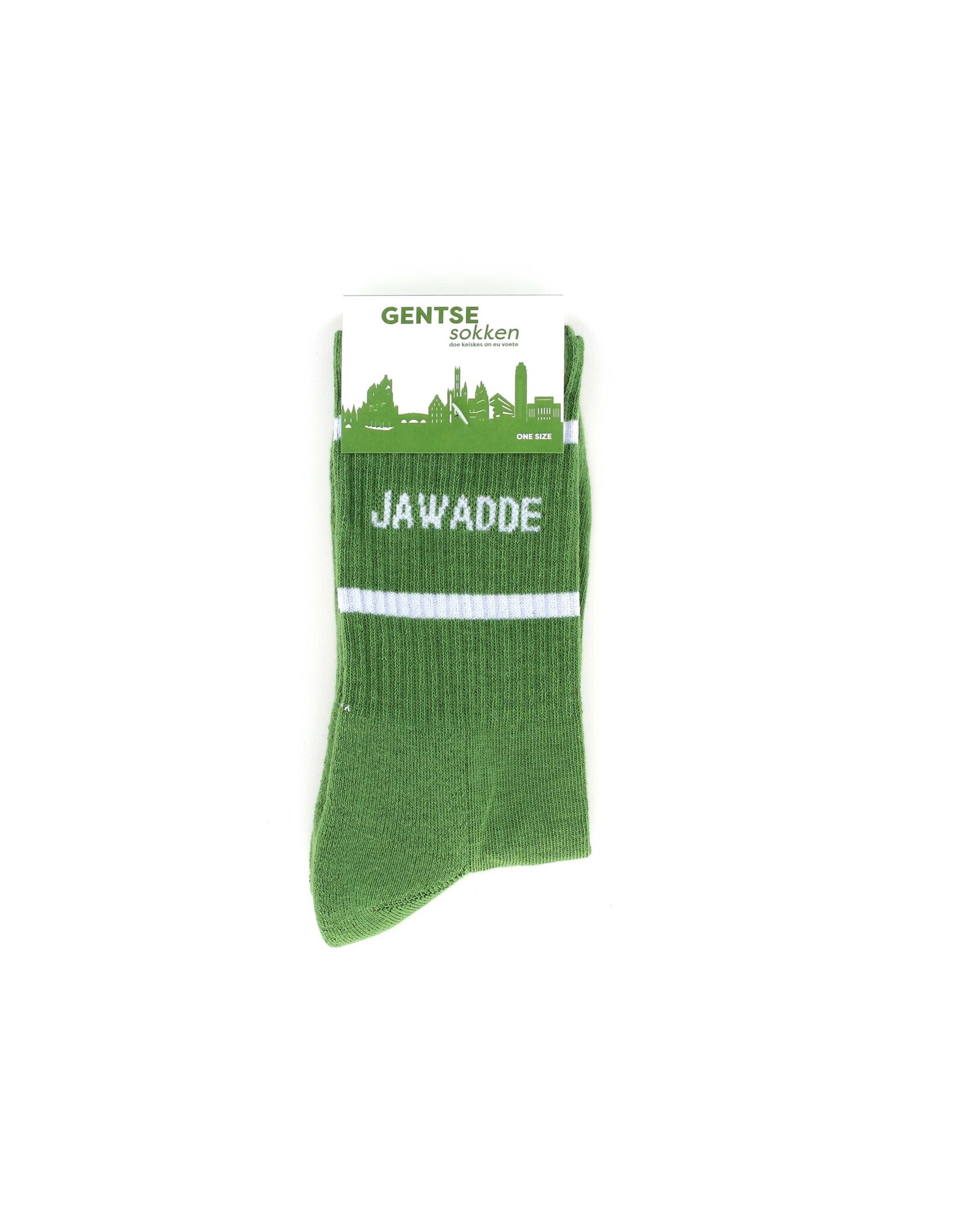 Sock The City Gentse sokken - Jawadde, Groen - Katoen - One size