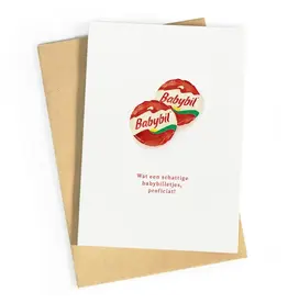 Studio Zwoane Wenskaart - Babybilletjes - Dubbele kaart + Envelop