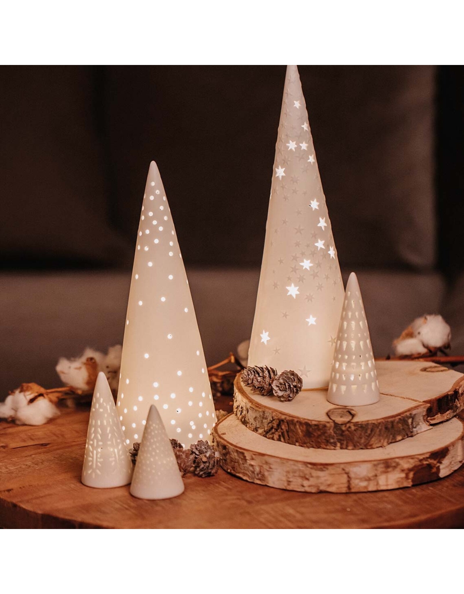 Raeder Mini Kerstboom S -  LED -  H 7,5 cm