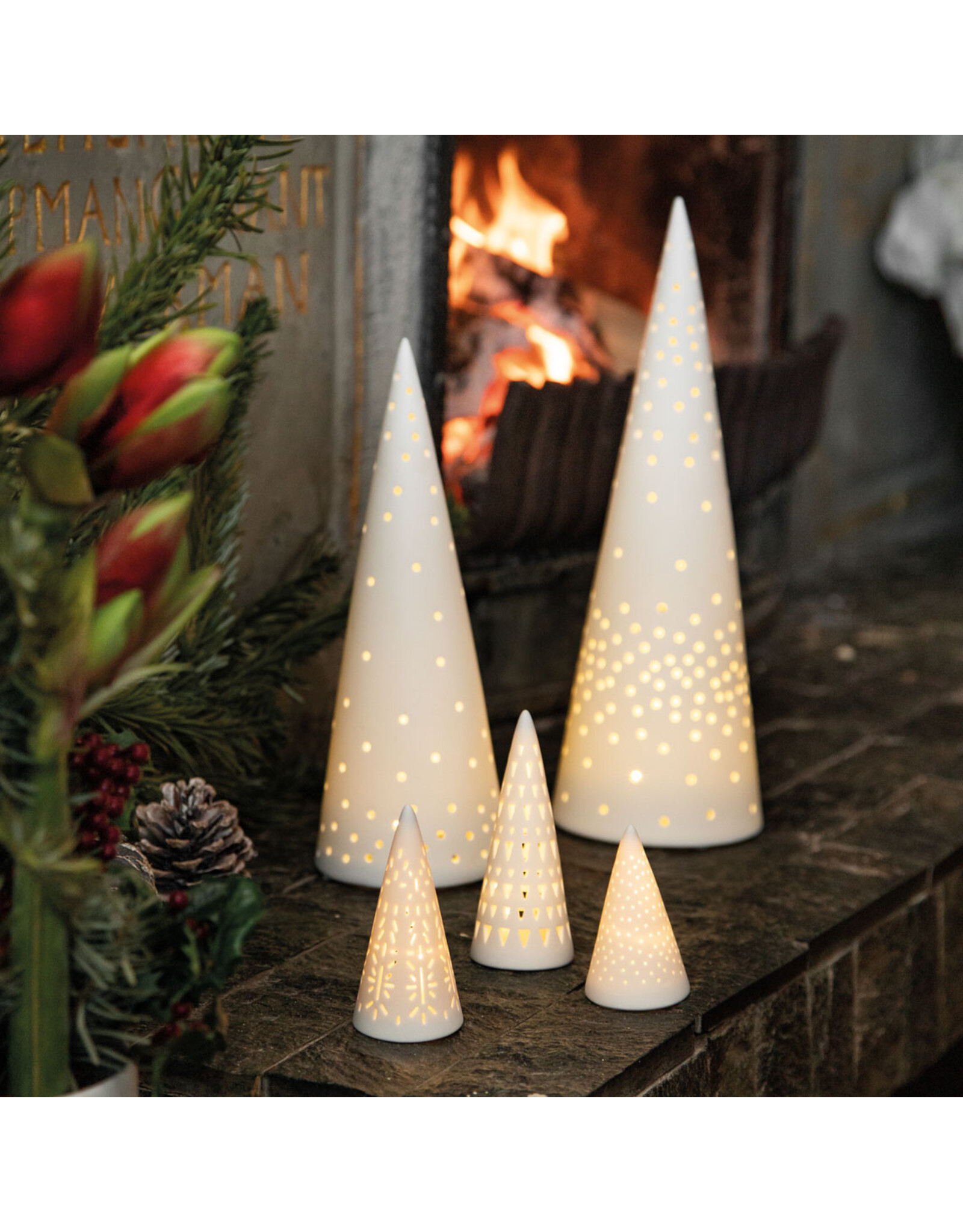 Raeder Mini Kerstboom S -  LED -  H 7,5 cm