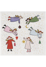 Raeder Servetten - Heavenly Sisters, Wit - 33x33cm