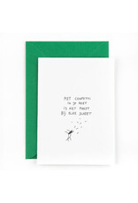 Studio Flash Wenskaart - Confetti in je reet - Letterpress Kaart + Envelop