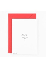 Studio Flash Wenskaart - Older than me - Letterpress Kaart + Envelop