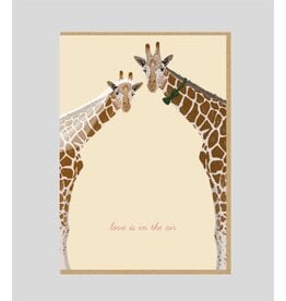 Josefien Wenskaart - Love is in the air - Dubbele kaart + Envelop