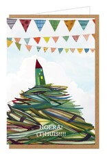Lieve Claesen Wenskaart - Hoera (T)huis - Dubbele kaart + Envelop