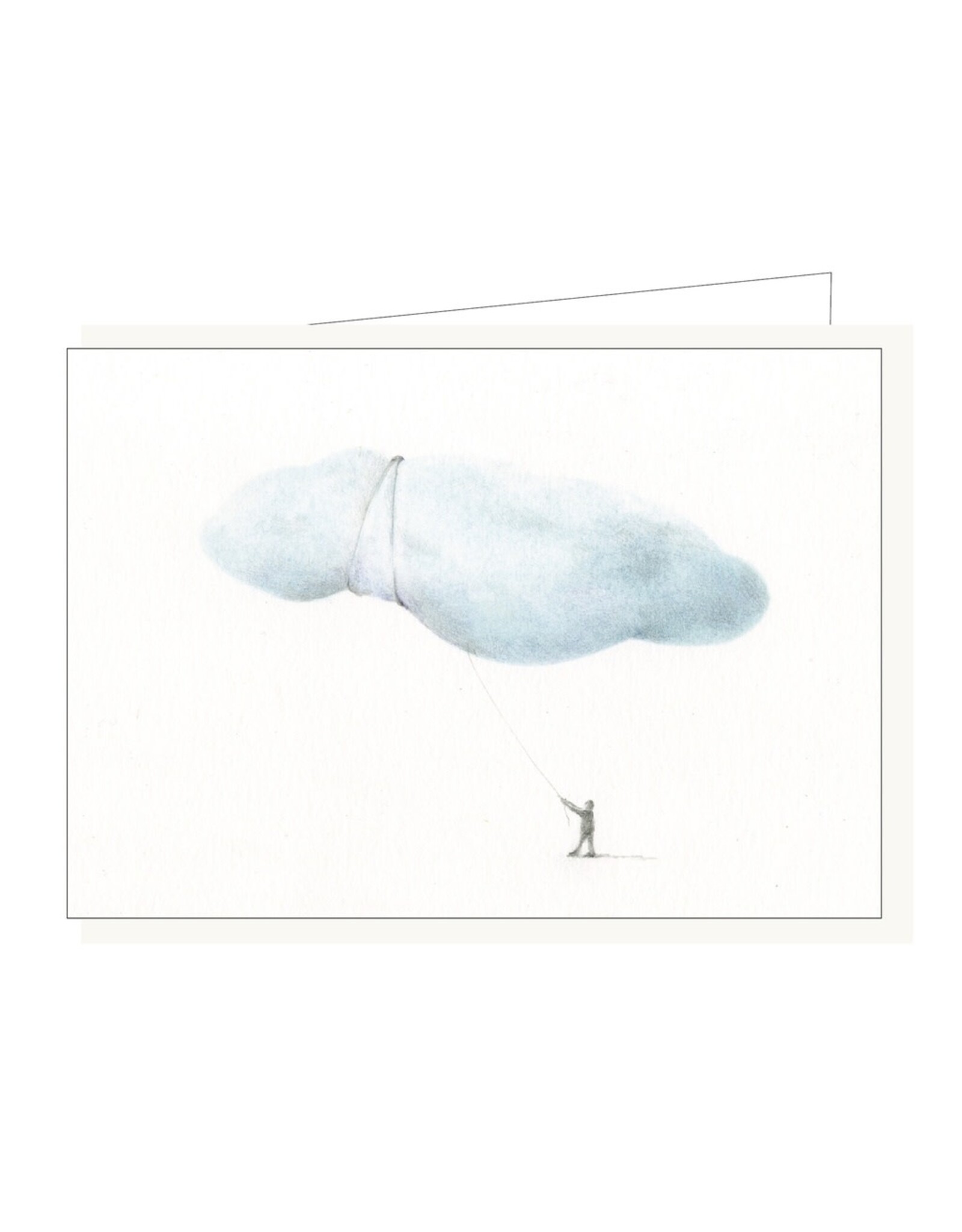 Lieve Claesen Wenskaart - Wolkenballon - Dubbele kaart + Envelop