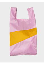 Susan Bijl Shopping bag L, Pale Pink & Lino - 37,5 x 69 x 34cm