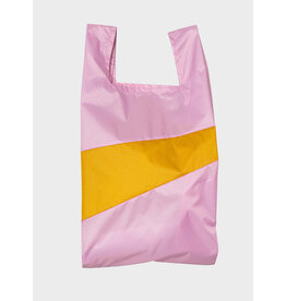 Susan Bijl Shopping bag L, Pale Pink & Lino - 37,5 x 69 x 34cm