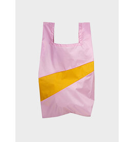 Susan Bijl Shopping bag M, Pale Pink & Lino - 27 x 55 x 18 cm