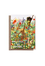 Reddish Design Wenskaart - Wild Bday Flowerfield - Dubbele kaart + Envelop