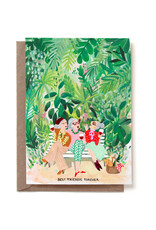 Reddish Design Wenskaart - Best Friends Forever - Dubbele kaart + Envelope