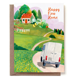 Reddish Design Wenskaart - New Home Countryhouse - Dubbele kaart + Envelop