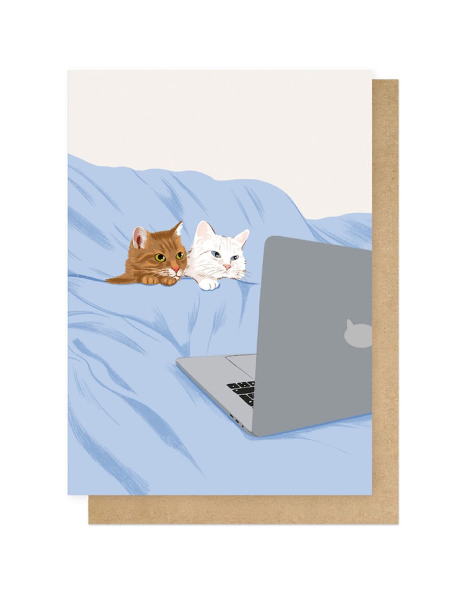 East End Wenskaart - Catflix - Dubbele kaart + Envelop