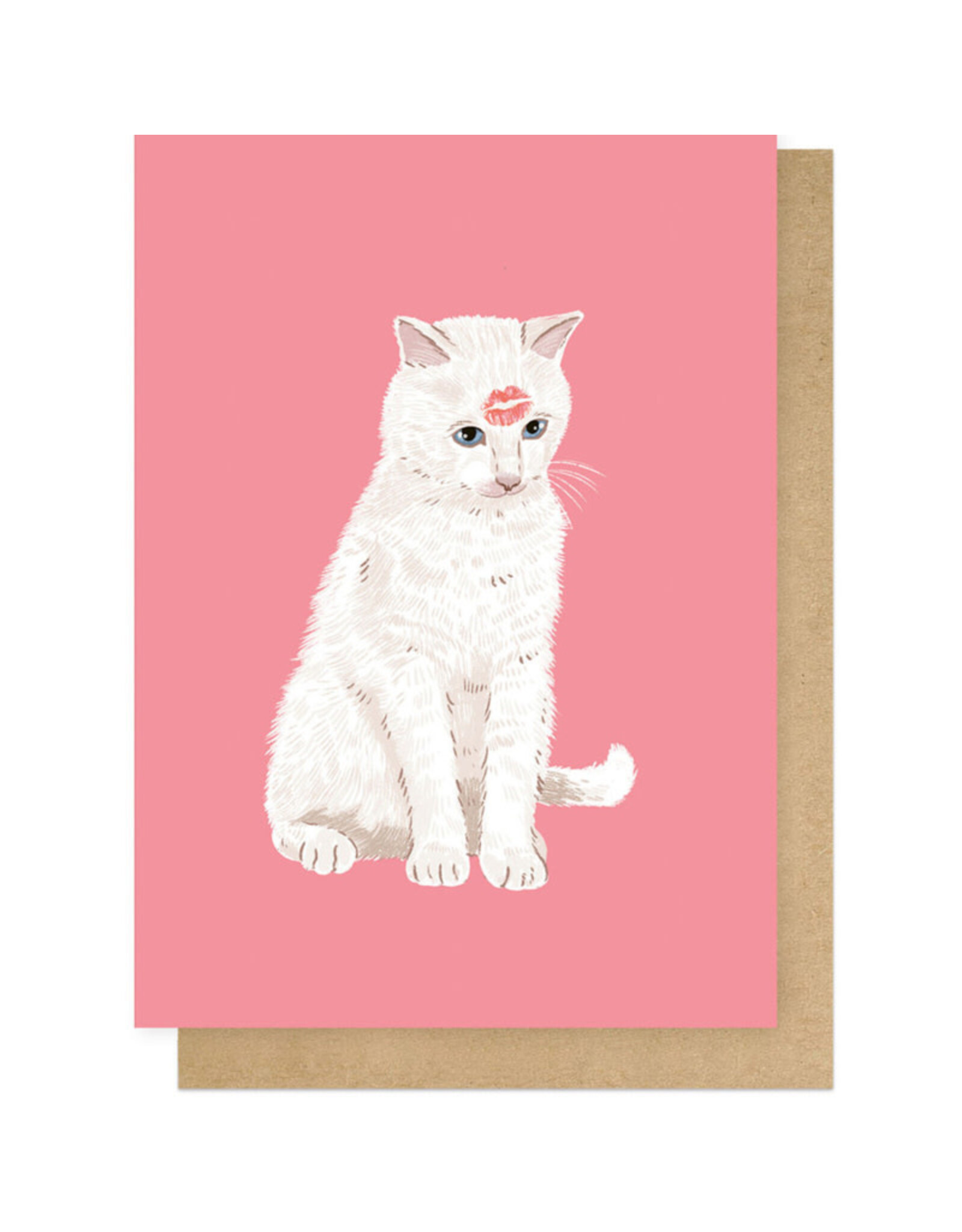 East End Wenskaart - Cat, To love and be loved - Dubbele kaart + Envelop