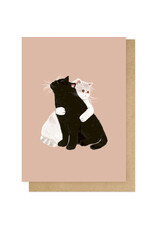 East End Wenskaart - Cat Huge - Dubbele kaart + Envelop