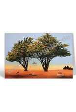 Inkognito Wenskaart - Sleeping Fox - Dubbele kaart + Envelop